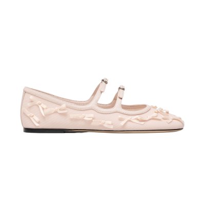 THE BOW MESH KIKI BALLERINA